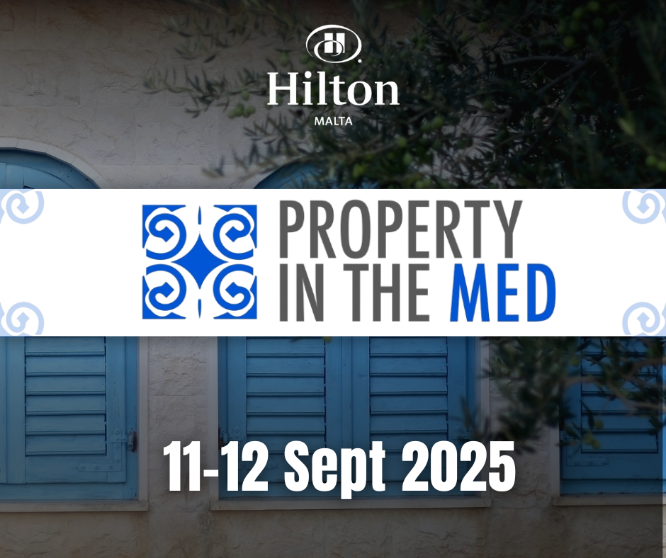 Property in the Med event banner by Mictrix at Hilton, 11–12 September 2025